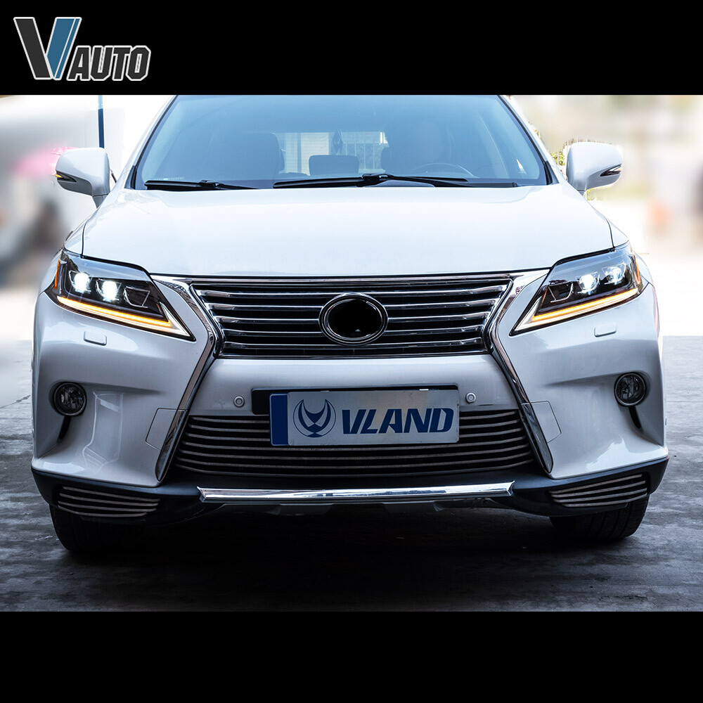 VLAND LED Projector Headlights For 13-15 Lexus RX 350/450