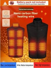 Heated Vest Gilet Jacket Bodywarmer With or Without Battery Pack 9 Heat Zones