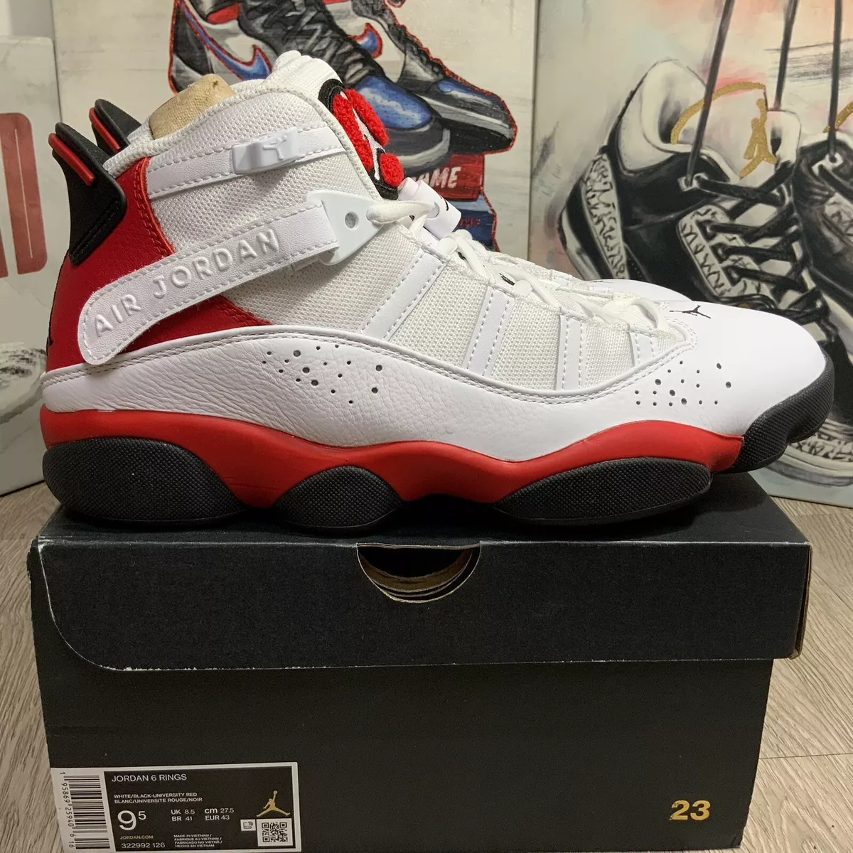 Jordan hot sale 6 rouge