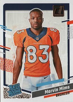 Marvin Mims 2023 Donruss #19 Rated Rookie Portrait Denver Broncos