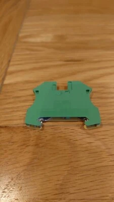 Weidmuller Terminal Block 101010 WPE4 , Earth, Din