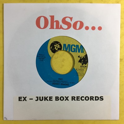 Donny Osmond - Why / Lonely Boy - Mgm Records K-14424 Ex Zustand Jukebox Ready