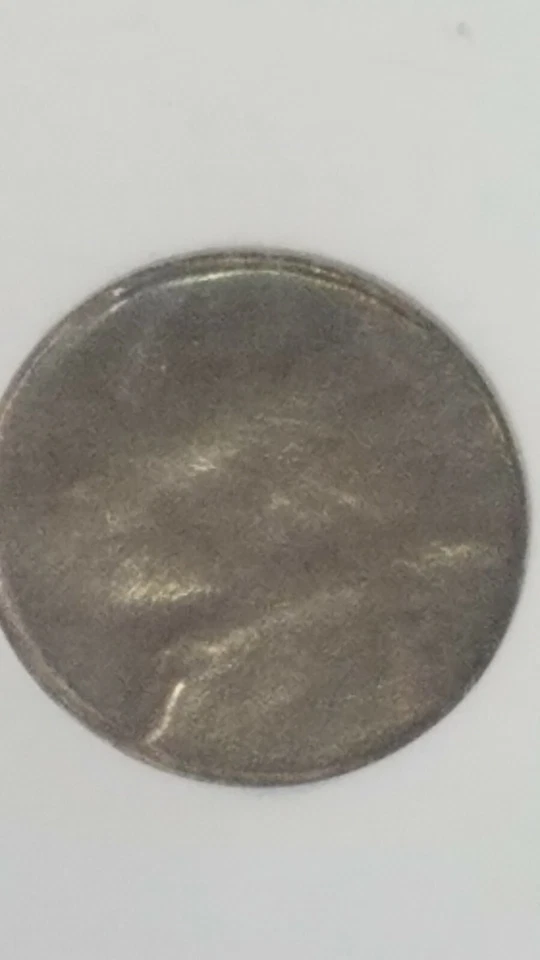 5 CENT JEFFERSON OBVERSE STRUCK THRU  MS 60 NGCCAP DIE MINT ERROR - Image 3 of 4