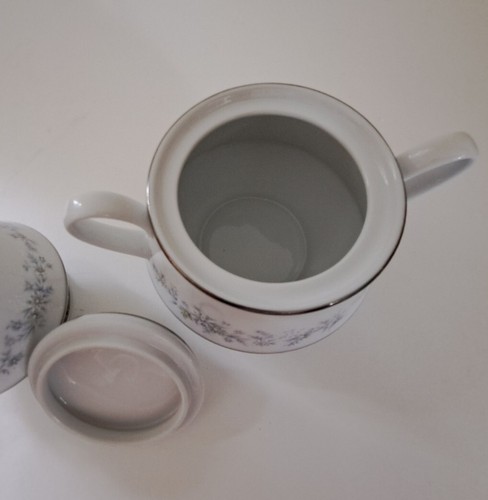 Noritake Fine China MARYWOOD Creamer & Sugar w/Lid 2181 Contemporary Line - Picture 7 of 9