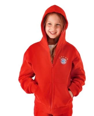 Original FCB FC Bayern München Kinder Zip-Hoodie Essential rot (Art. 34600)