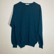 Vintage Tricots St. Raphael Patterned Men's Sweater new merino wool size XL