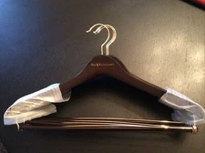 Polo Ralph Lauren Wooden Suit Hanger - Wide-Swivel Hanger- Wishbone , set of 5.