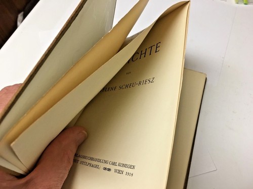 BOOK: GEDICHTE BY RIESZ 1918 SIGNED - Bild 6 von 6