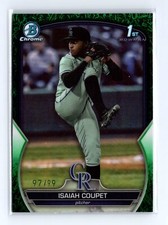 2023 Bowman Draft Isaiah Coupet #BDC-37 Green Grass Rockies