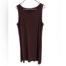 Eileen Fisher Stretch Organic Cotton Dress sz L