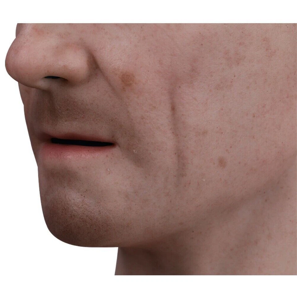 Realistic Silicone Old Man Mask Full Male Head Mask Disguise Cosplay Mask - Image 4 of 4