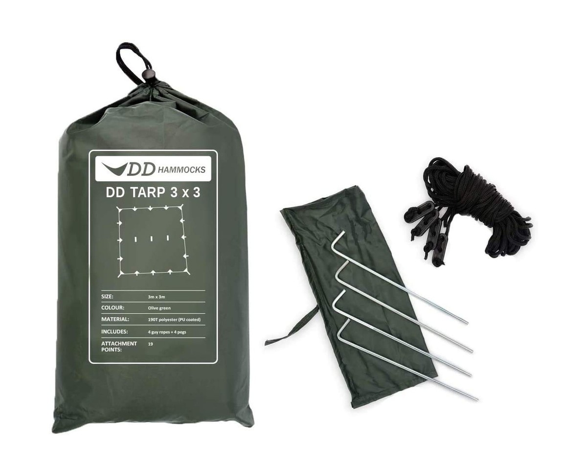 DD Hammocks - DD Tarp 3x3 - Olive Green (10ft x 10ft) - 100