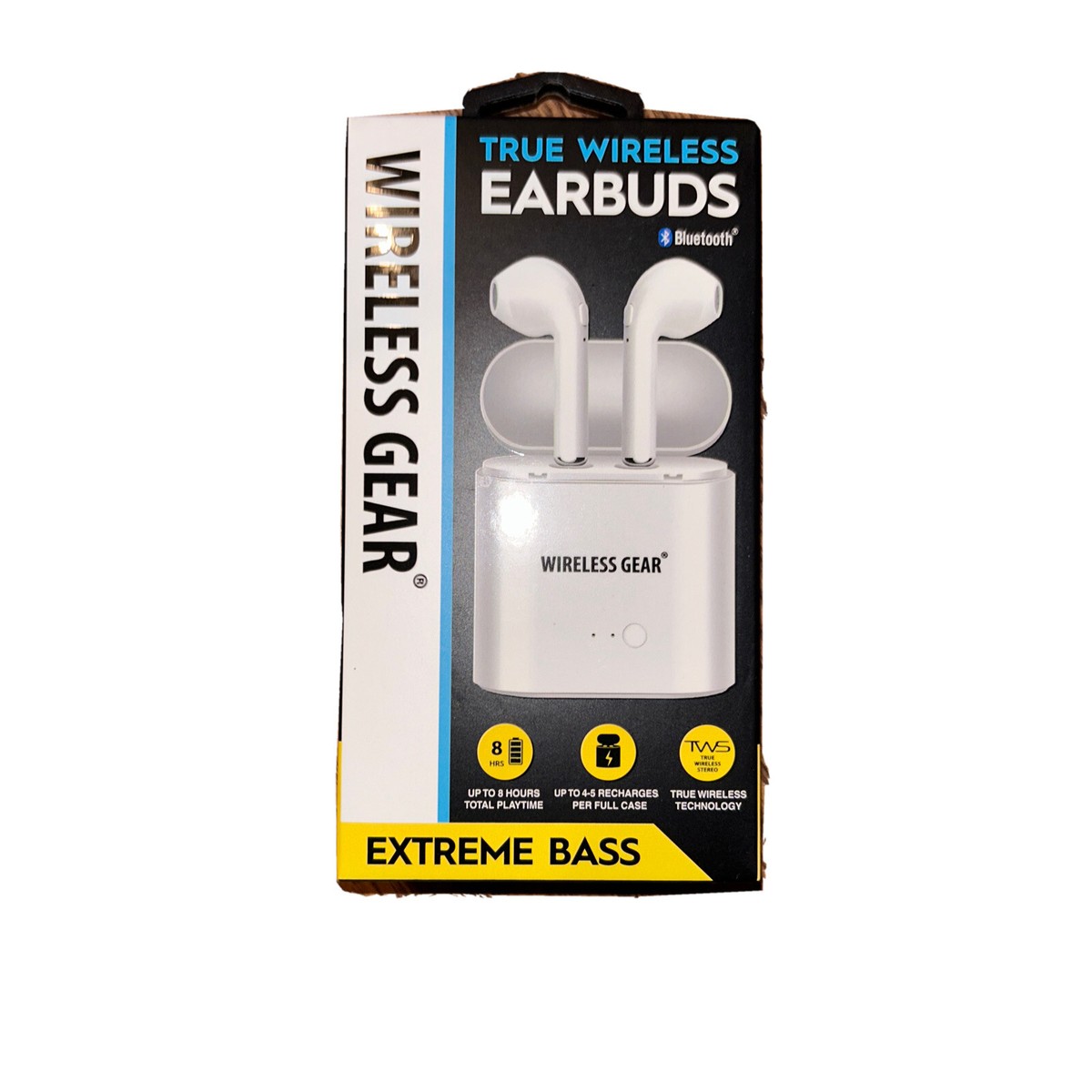 Bluetooth Headset White& Charging Case Wireless Earbu Stereo