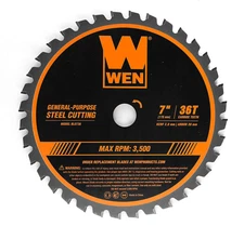 WEN BL0736 7-Inch 36-Tooth Carbide-Tipped Professional Saw Blade for Steel