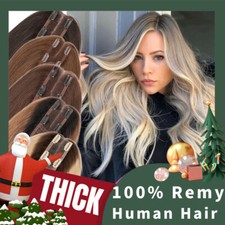 Deman Weich Toupet Toupee Clip In REMY Hair Topper Echthaar Haarteile Für Frauen
