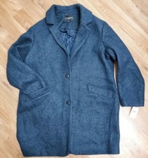 Marc New York Andrew Marc Plus Paige Boucle Mid Coat-blue-(sz 18w)