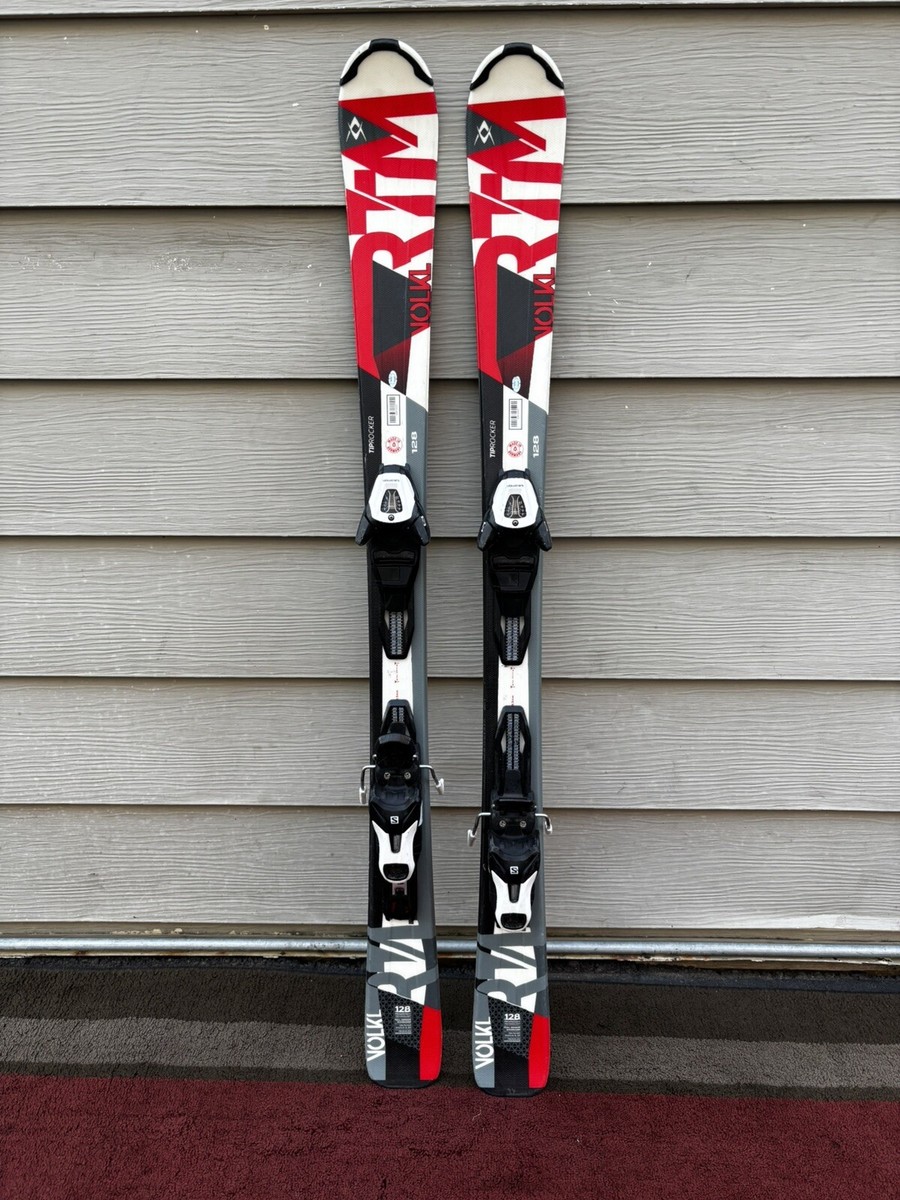 Völkl RTM 128 スキー板 128cm Volkl RTM 7.4 Short 128cm Skis w/ Lithium 10 Bindings - PERFECT