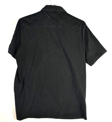 Criquet Mens Polo Shirt Size Small Organic Cotton Black Short Sleeve The Players - Picture 2 of 4