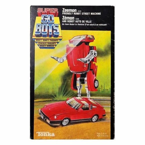 Vintage 1984 Super GoBots #026 Zeemon Tonka Robot Car in Original Box