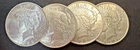 1922 Plain Peace Dollar AU 4 Coin Lot