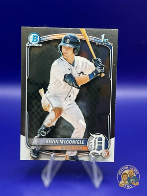 #ad #ad 2025 Bowman Chrome Prospects Kevin McGonigle #BCP 79 RC 1st Prospect Tigers $5.99