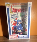 Funko Pop! Comic Covers Marvel Captain America Vinyl Figure #27 w/ Case