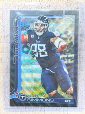 2025 Topps Chrome Football Jeffery Simmons Black Refractor /10