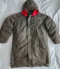 Vtg 50's LL Bean Woods Arctic Brand Parka Jacket Military Green Hooded Small/Med