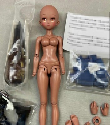1/4 BJD Doll MSD Handmade Resin DIY  Asha Tan Skin A-Free Face Make UP+Eyes