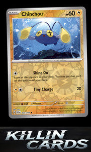 Reverse Holofoil Chinchou 020/091 Pokemon Common SV: Paldean Fates Card NM