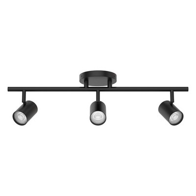 WAC Lighting Pipe 24'' 3Lt LED Track Kit/5-CCT/30W, 2310L, Blk - TK-260503-CS-BK