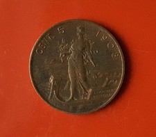5 CENTESIMI 1908 VITTORIO EMANUELE III [V382]