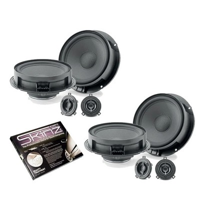 Bespoke Car Audio Front & Rear 2-Way Component Speakers Upgrade For VW Models