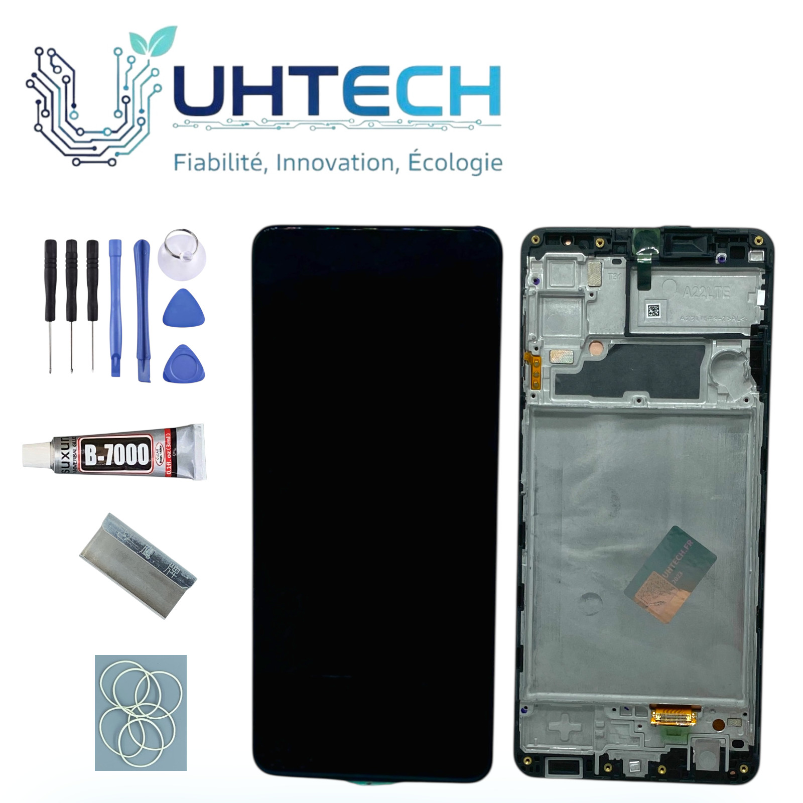 Écran Complet pour Samsung Galaxy A22 4G (A225F) avec Châssis - Reconditionné