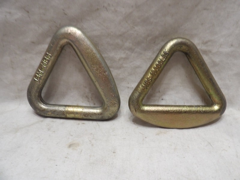 Pair pof 18,000 Lbs MBS Rigging Lifting Triangle Rings 4" X 4-1/4"