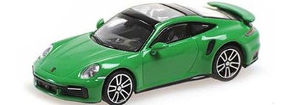 Minichamps 870069070 PORSCHE 911 (992) TURBO S   2020   GREEN, H0 1:87