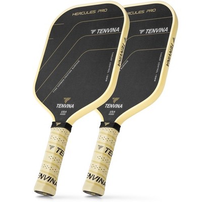 TENVINA Pickleball Paddles Set of 2, Thermoforming 4-Layer T700SC Friction Ca...