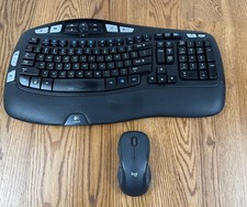 Logitech K350 Wireless Wave Ergonomic Keyboard And Mouse With Unifying Receiver