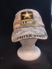 U.S. Army Camo Digital Camo Camouflage Star Defend Embroidered Cap Hat