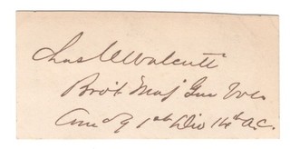 Union Gen Charles C. Walcutt Bold Signature Missionary Ridge/Griswoldville
