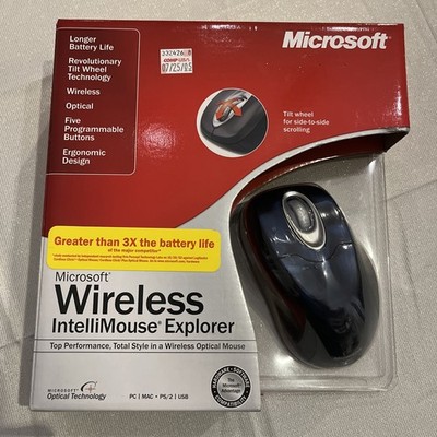 Microsoft Wireless IntelliMouse Explorer 2.0 Cobalt Blue (M03-00072) CompUSA NEW