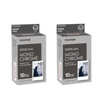 Fujifilm instax mini Monochrome Instant Film, 2 x Packs, 20 Exposures