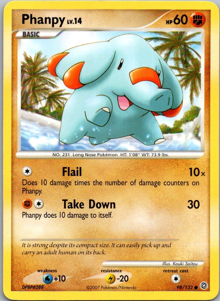 Phanpy Common Secret Wonders 98/132 NM