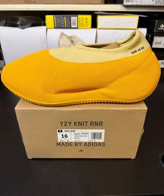 Adidas Yeezy Knit RNR Sulfur Men's Size 16 RARE 100% Authentic Brand New