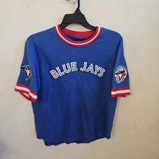 XL Toronto BlueJays Pro StandardLuxury MLB ClassicChenille Shirt Blue Dbl Emblum