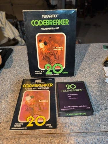 Atari 2600 7800+ Sears Telegames Codebreaker Complete in Box CIB