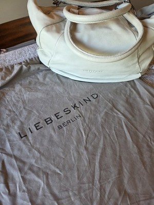 Liebskind Berlin Leather Handbag. Large Size. Genuine Leather, Gray Colored. Nwt