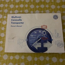 VOLKSWAGEN VW TRANSPORTER Van Owner's Manual 1999 T4