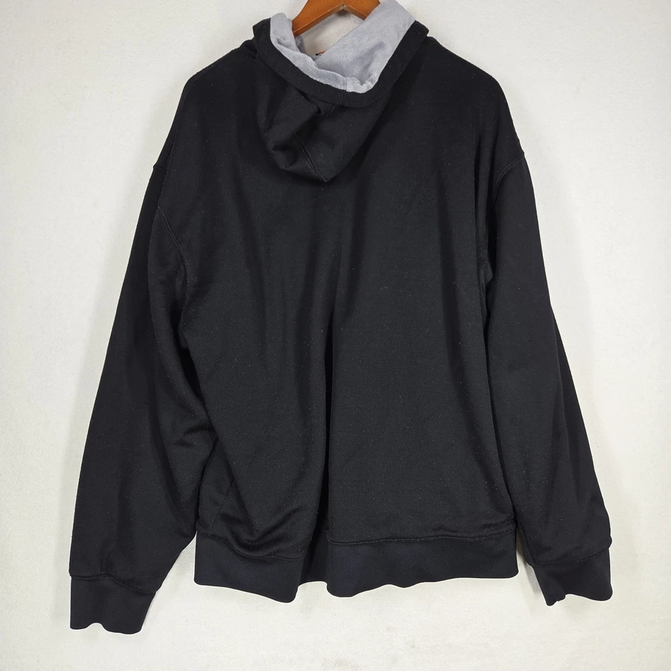 De Colección AND-1 Hombres XXL Chaqueta con Capucha Negra Pesada Años 2000 Y2k Invierno Frío Hip Hop Rap Foto 2 de 4