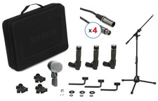 Shure DMK57-52 Drum Microphone Kit with Stand and Cables Package